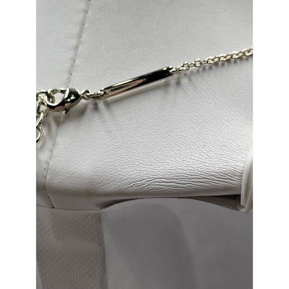 Kendra Scott Gold Plated Elisa Pendant Necklace in Slate Gray Glass Illuision - Picture 11 of 14